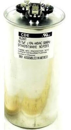 Picture of 70/7.5MFD 440V Round Run Capac For Lennox Part# 68J35