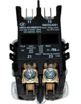 Picture of 480vCOIL 40AMP 2POLE CONTACTOR For Carrier Part# HN52KA001