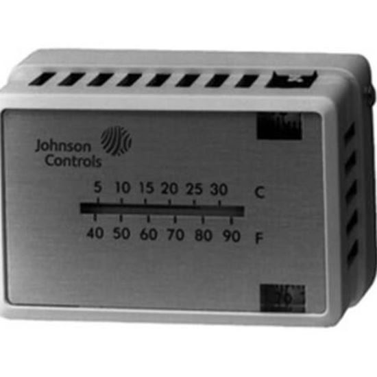 Picture of TSTAT W/O SW. RA HORZ For Johnson Controls Part# T-4506-217