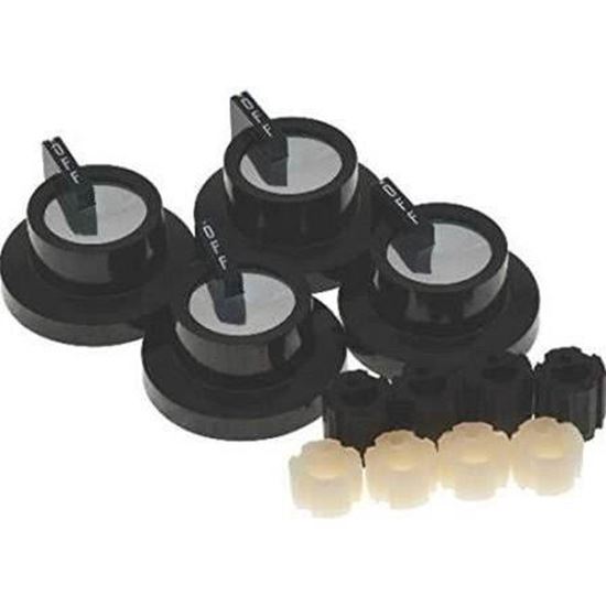 Picture of GAS RANGE KNOB KIT, BLACK  For Robertshaw Part# 4590-046