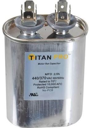 Picture of 5MFD 370V OVAL RUN CAPACITOR For Packard Part# TOC5