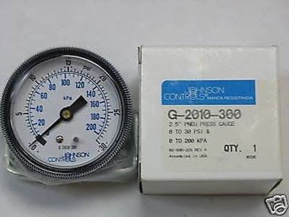 Picture of AIR GAUGE 2 1/2" 0/30# For Johnson Controls Part# G-2010-300