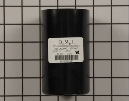 Picture of 238-262MFD 330V Rnd Start Cap For Carrier Part# HC95DE041