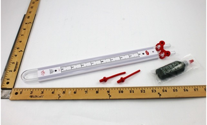 Picture of 4-0/4" UTube Manometer W/Plugs For Dwyer Instruments Part# 1221-8-W/M