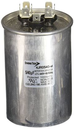 Picture of 40/5Mfd 440V Round Run Cap for DiversiTech Part# 4JR0540