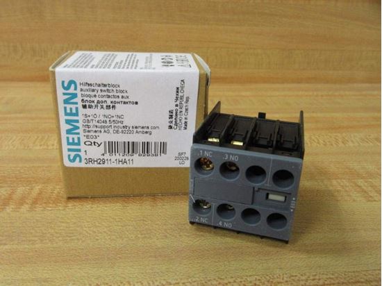 Picture of Frnt Mtd Aux Contct 20A No/Nc for Siemens Industrial Controls Part# 3RH2911-1HA11