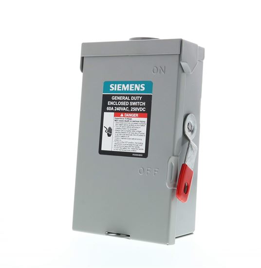 Picture of 3P 240V 60A Nema 3R Safety Swt for Siemens Industrial Controls Part# GNF322RA