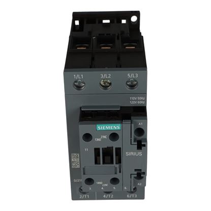 Picture of Cntctr 65A 120V Screw 1No/1Nc for Siemens Industrial Controls Part# 3RT2037-1AK60