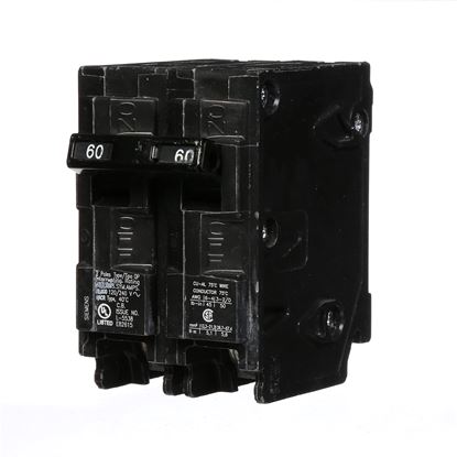 Picture of Brkr 60A 2P 120/240V 10Ka Qp for Siemens Industrial Controls Part# Q260