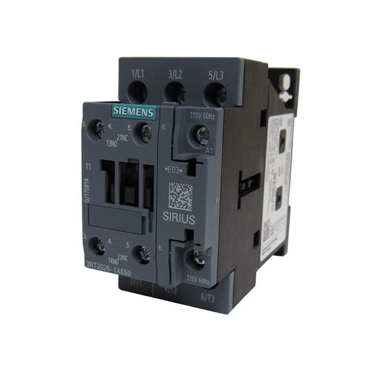 Picture of 3P 25A 1No/Nc 120V Contactor for Siemens Industrial Controls Part# 3RT2026-1AK60