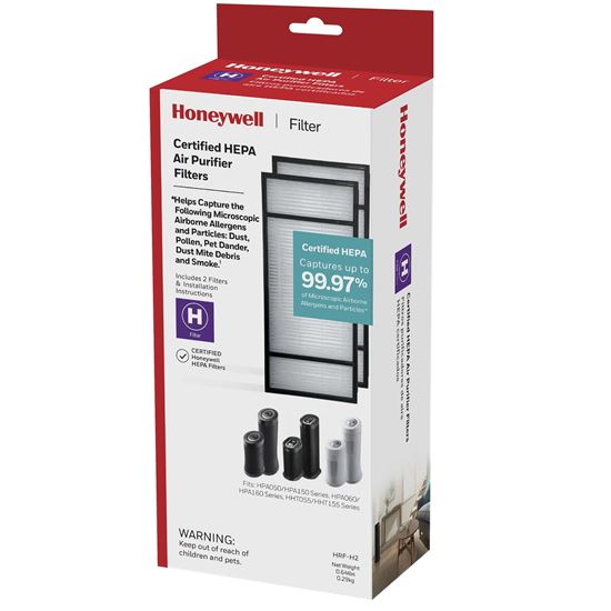 Picture of Replacement Hepa Filter 2-Pack for Honeywell Part# HRF-H2