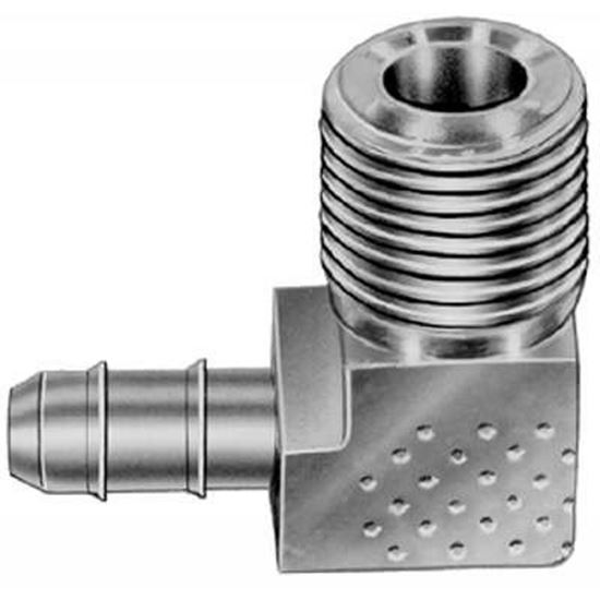 Picture of 1/4"B X 1/8"Mpt Elbow Steel for Honeywell Part# CCT1595BT