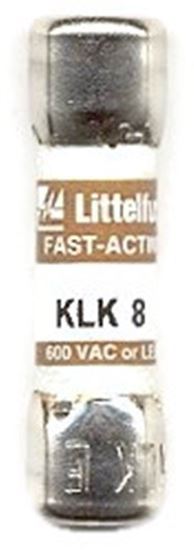 Picture of Fuse 600V F/A 8 Amp for Littelfuse Part# KLK008