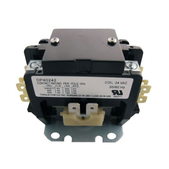 Picture of Contactor 40A 24V 2 Pole for Supco Part# DP40242