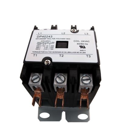 Picture of Contactor 40A 24V 3 Pole for Supco Part# DP40243