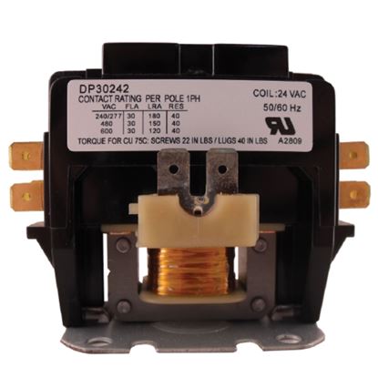 Picture of Contactor 30A 24V 2 Pole for Supco Part# DP30242