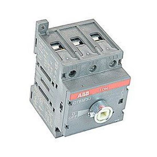Picture of 60A 3P 600VAC DIN/PANEL DISCNT for ABB Part# OT63F3U