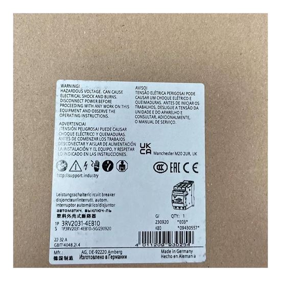 Picture of MSP S2 CLASS 20 22-32A SCREW for Siemens Industrial Controls Part# 3RV2031-4EB10