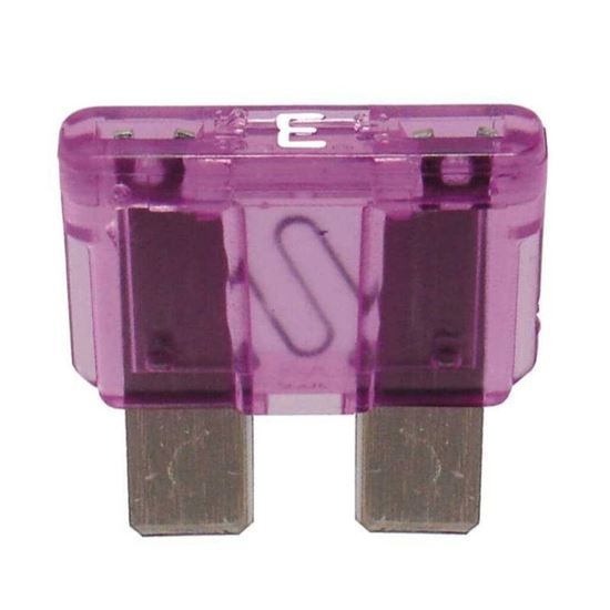 Picture of Rheem Fuse - 3A Blade Type - Automotive (5 Pack) Part# 44-ATC3-5PK