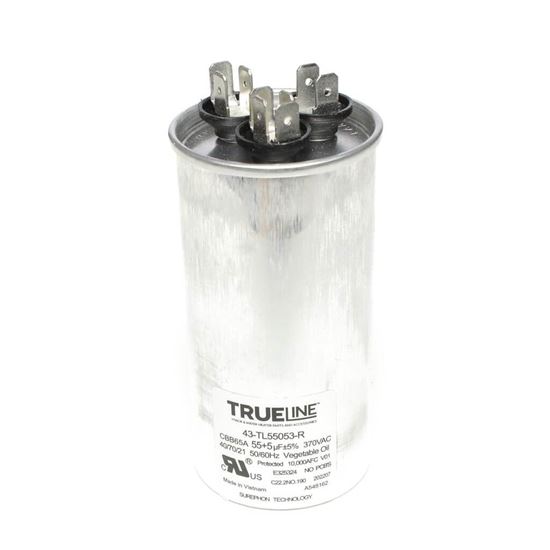 Picture of Rheem Capacitor - 55/5/370 Dual Round Part# 43-TL55053-R