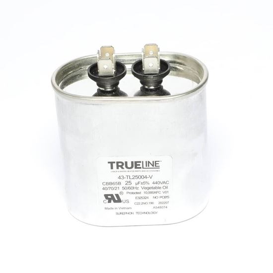 Picture of Rheem Capacitor - 25/440 Single Oval Part# 43-TL25004-V