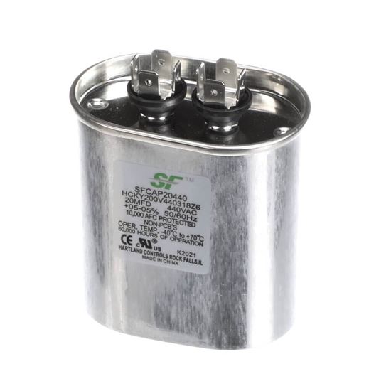 Picture of Trane Capacitor; 20Mfd 370/440V Oval Run Capacitor Part# SFCAP20440