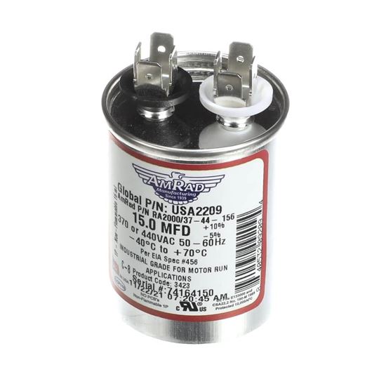 Picture of Trane Capacitor; 15Mfd 370/440V Round Usa Made Part# USA2209