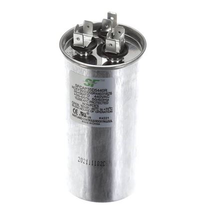 Picture of Trane Capacitor; 35+5Mfd 370/440V Round Run Capacitor Part# SFCAP35D5440R