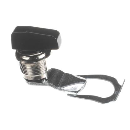 Picture of Trane Latch, 1/4 Turn Latch, Black Knob, Nickel Barrel. Part# LAT00833