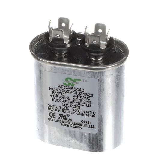 Picture of Trane Capacitor, 5Mfd 370/440V Oval Part# SFCAP5440