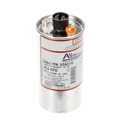 Picture of Trane Capacitor; 45Mfd 370/440V Round Usa Made Part# USA2216
