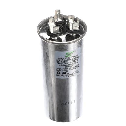 Picture of Trane Capacitor; 35+7.5Mfd 440V Round Run Capacitor Part# SFCAP35D75440R