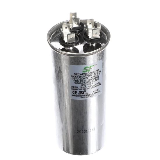 Picture of Trane Capacitor; 35+7.5Mfd 440V Round Run Capacitor Part# SFCAP35D75440R
