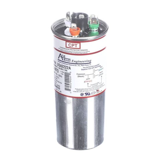 Picture of Trane Capacitor; 70/7.5Mfd 370/440V Rd Usa Made Part# USA2222A