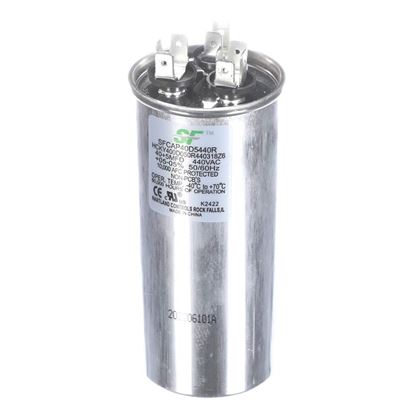 Picture of Trane Capacitor; 40+5Mfd 370/440V Round Run Capacitor Part# SFCAP40D5440R