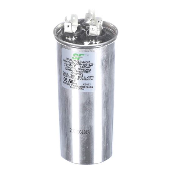 Picture of Trane Capacitor; 40+5Mfd 370/440V Round Run Capacitor Part# SFCAP40D5440R
