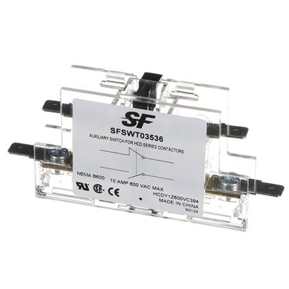 Picture of Trane Switch; Aux 1No/1nc For 75A-90a Cont Part# SFSWT03536