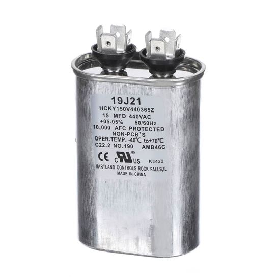 Picture of Lennox Capacitor 15Mfd440v Oval Part# 19J21