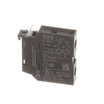 Picture of Trane Contactor; Cont, Aux Cont Blk, Front, 1 Part# CTR03258