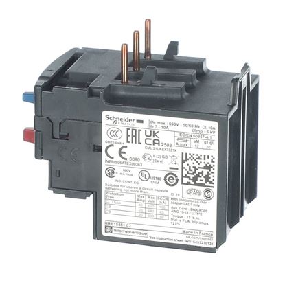 Picture of Trane Relay; Overload, 7-10A, 600V Part# RLY03180