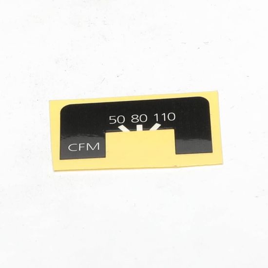 Picture of Panasonic Label Part# FFV51VHL1012