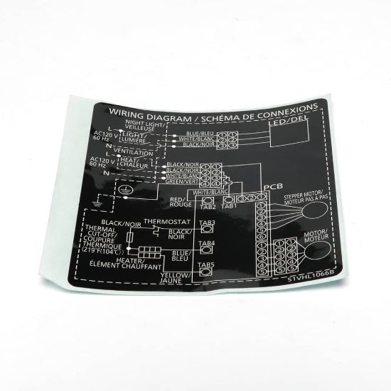 Picture of Panasonic Label Part# FFV51VHL1066