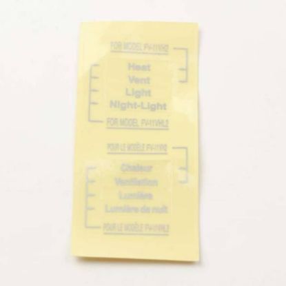 Picture of Panasonic Label Part# FFV5720017S