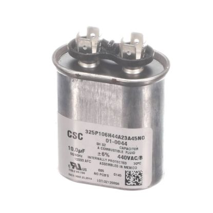 Picture of Nortek Run Cap, Oval, 440V, 10Uf Part# 01-0044