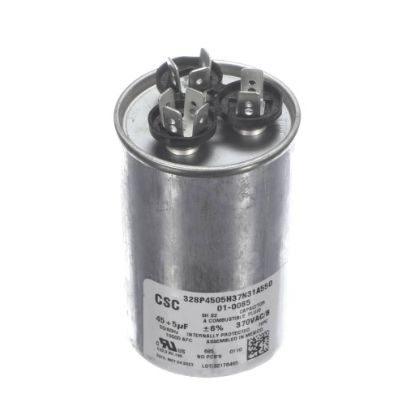 Picture of Nortek Run Cap,dual Round,370v,5+45uf Part# 01-0085