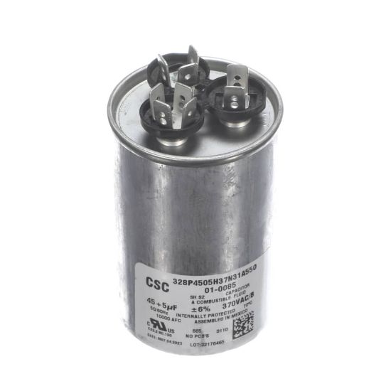 Picture of Nortek Run Cap,dual Round,370v,5+45uf Part# 01-0085