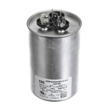 Picture of Nortek Dual Round Run Capacitor 5+40Uf 440V Part# 01-0097