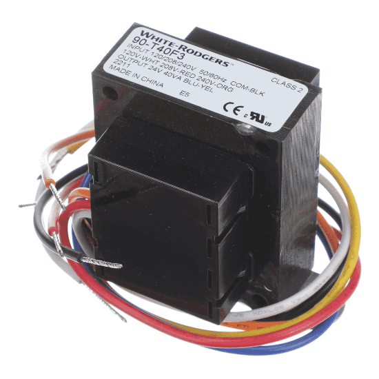 Picture of White-rodgers Universal 24V Foot Mount Transformer Part# 90-T40F3