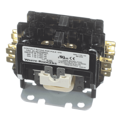Picture of White-rodgers 2 Pole Contactor 24 V Coil Part# 90-244