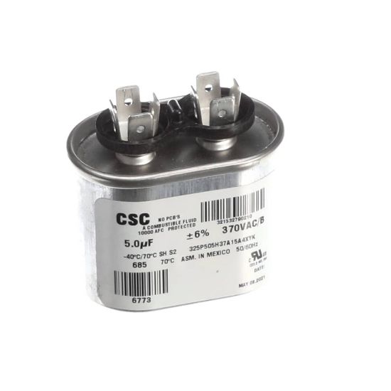 Picture of York Single Run Capacitor, 5Mfd,370v,oval Part# S1-02420043700